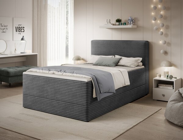 Pat boxspringbett Alamito gri 120/200 cm