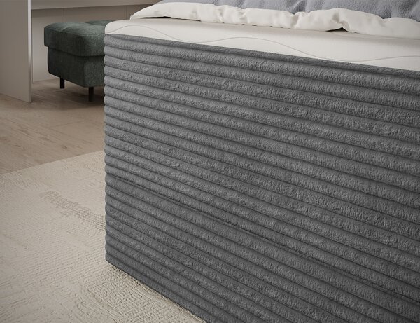 Pat boxspringbett Alamito gri 120/200 cm