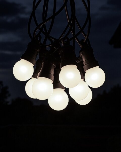 Ghirlandă decorativă LED pentru exterior 10xLED/0,36W/230V 4,5 m IP44 neagră