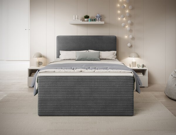 Pat boxspringbett Alamito gri 120/200 cm