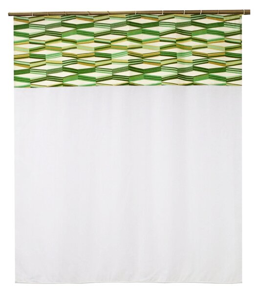 Perdea Velaria alba cu romburi, 110x145 cm