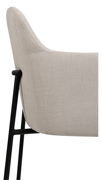Scaun de dining Zafiro Arm, picioare negre
