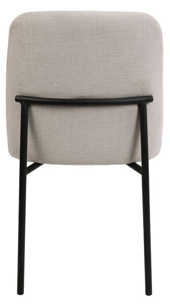 Scaun de dining Zafiro, picioare negre
