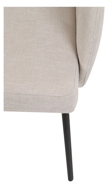 Scaun de dining Zafiro Arm, picioare negre