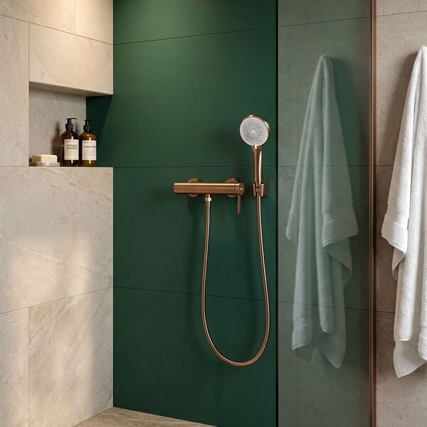 Baterie de duș REA Rivo Brush Copper