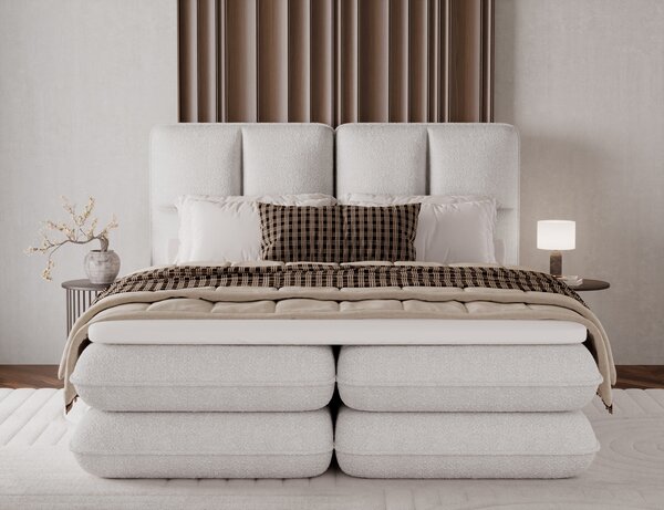 Pat boxspringbett Tonila alb 140/200 cm