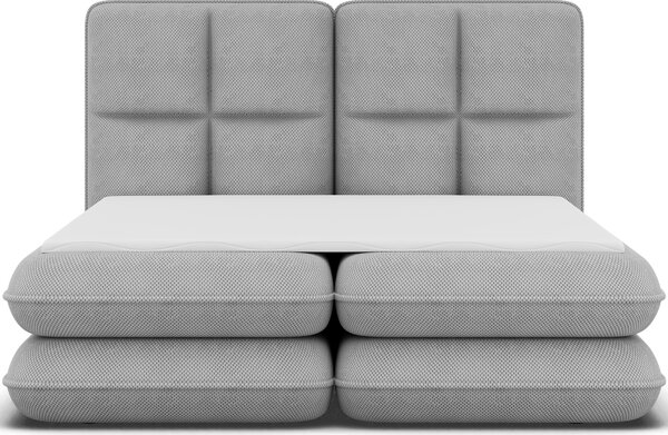 Pat boxspringbett Tonila gri 140/200 cm