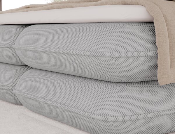 Pat boxspringbett Tonila gri 140/200 cm