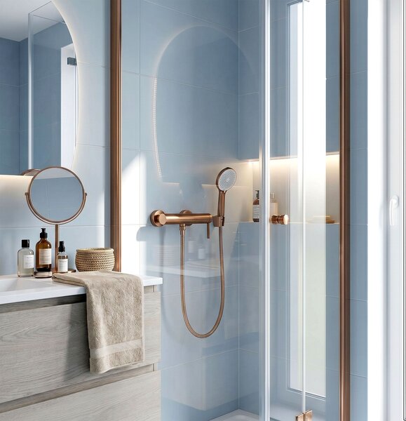 Baterie de duș REA Rivo Brush Copper