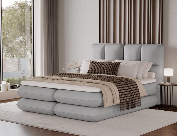 Pat boxspringbett Tonila gri 140/200 cm