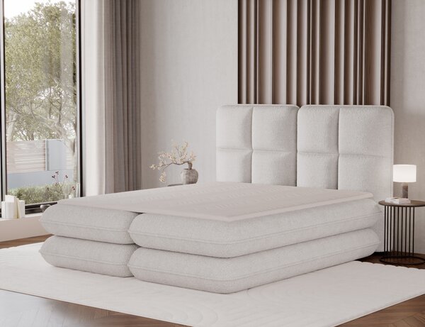 Pat boxspringbett Tonila alb 140/200 cm