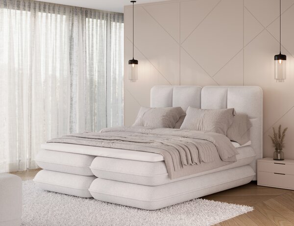 Pat boxspringbett Tonila alb 140/200 cm