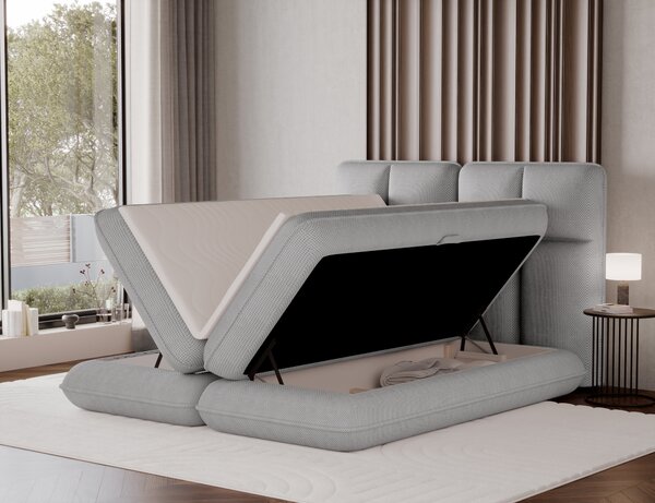 Pat boxspringbett Tonila gri 140/200 cm