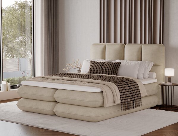 Pat boxspringbett Tonila bej 140/200 cm