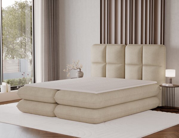 Pat boxspringbett Tonila bej 140/200 cm