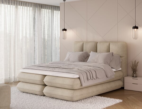 Pat boxspringbett Tonila bej 140/200 cm