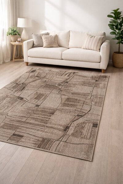 Covor Living Dormitor, Model Mira 24181 120, Bej Maro 120x200