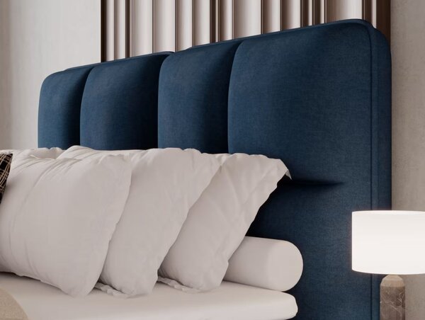Pat boxspringbett Tonila albastru 140/200 cm