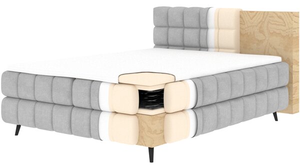 Pat boxspringbett Sabeno alb 140/200 cm