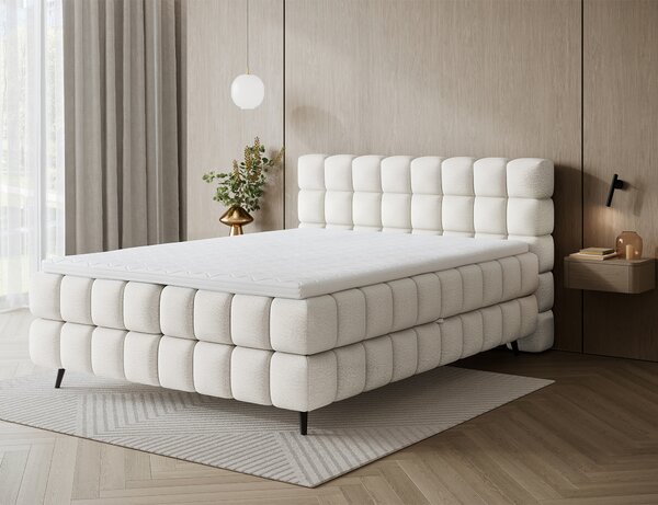 Pat boxspringbett Sabeno alb 140/200 cm
