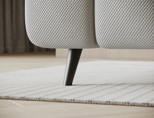 Pat boxspringbett Sabeno gri deschis 140/200 cm