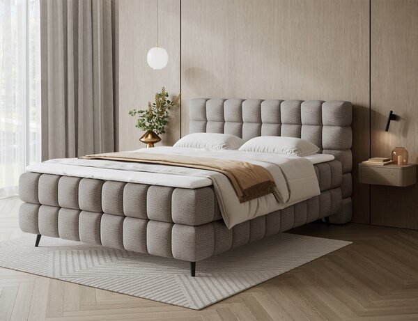 Pat boxspringbett Sabeno bej 140/200 cm