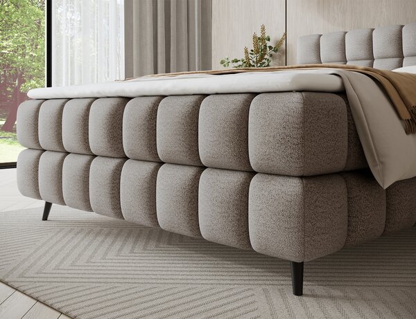 Pat boxspringbett Sabeno bej 140/200 cm