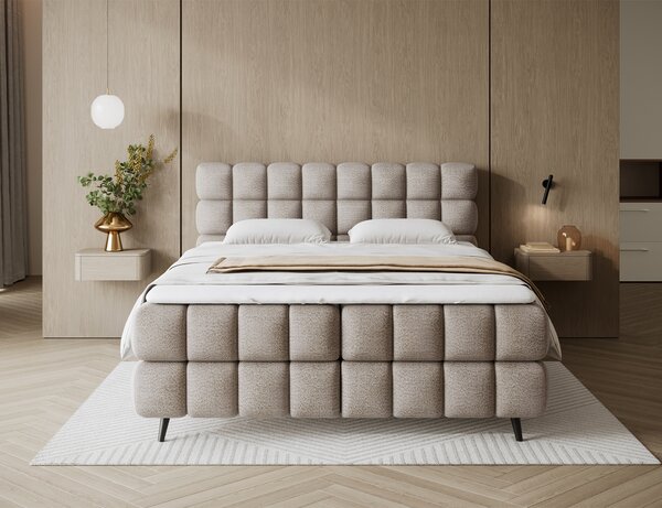 Pat boxspringbett Sabeno bej 140/200 cm