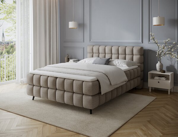 Pat boxspringbett Sabeno bej 140/200 cm