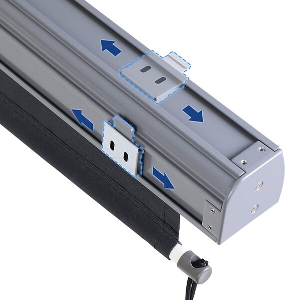 Parasolar vertical 2,5 x 1,6 m gri