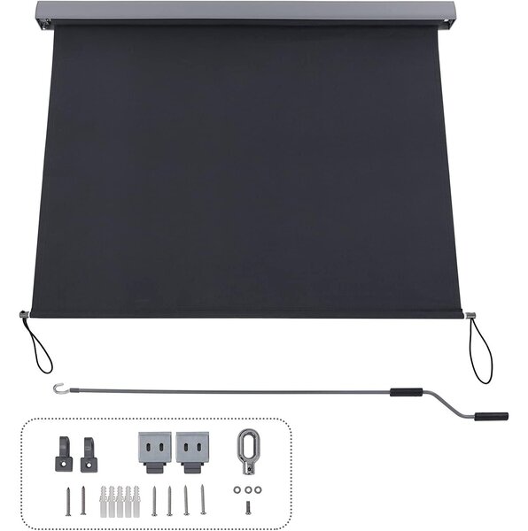 Parasolar vertical 2,5 x 1,6 m gri
