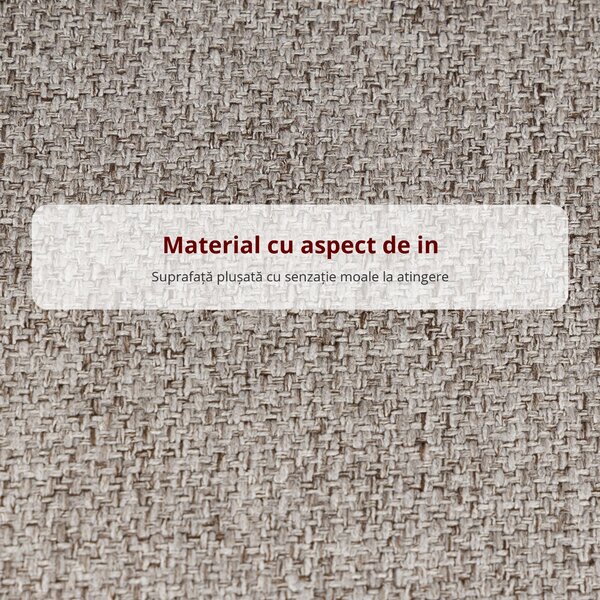 HOMCOM Set 2 Scaune de Bar cu Spătar și Suport pentru Picioare, Acoperire din Material Textil și Picioare din Oțel, Gri | Aosom Romania