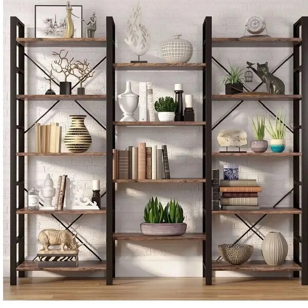 Biblioteca , stil industrial seria A-627,180x27x170 cm ,PL255