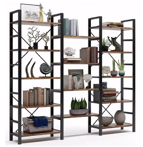 Biblioteca , stil industrial seria A-627,180x27x170 cm ,PL255