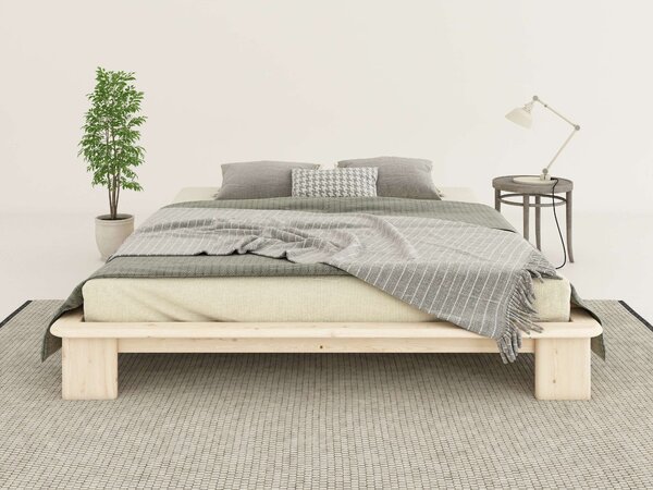 Pat cu somiera inclusa Peregrin 160/200 cm, lemn masiv