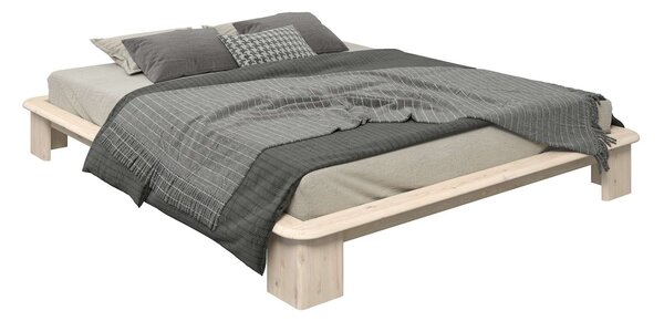 Pat cu somiera inclusa Peregrin 160/200 cm, lemn masiv