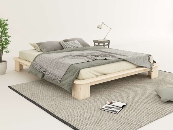 Pat cu somiera inclusa Peregrin 160/200 cm, lemn masiv