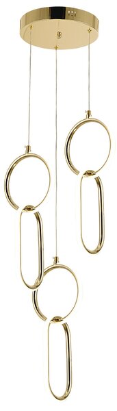 Lampă suspendată LED G077-3CPR Gold