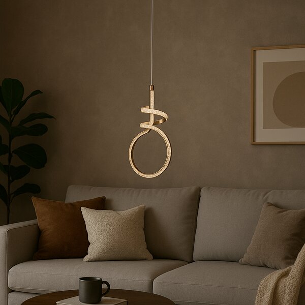Lampa LED G071-CP GOLD