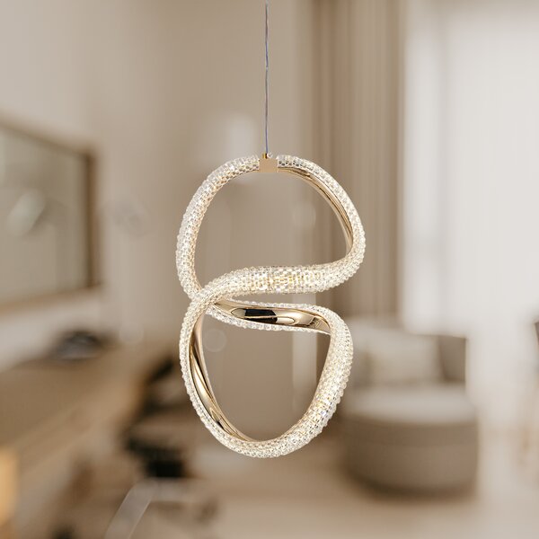 Lampă suspendată LED G077-3CPR Gold