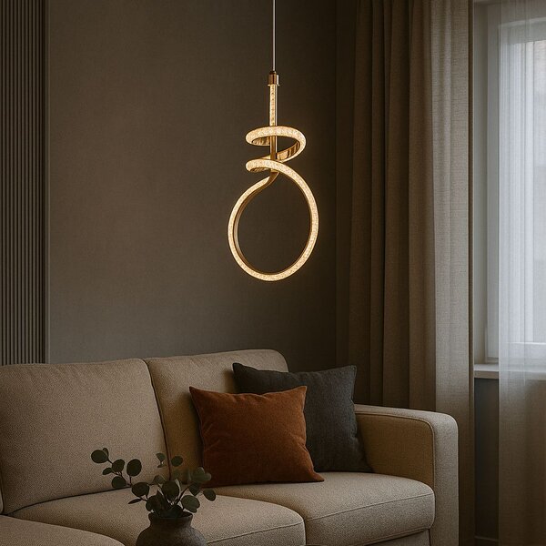 Lampa LED G071-CP GOLD