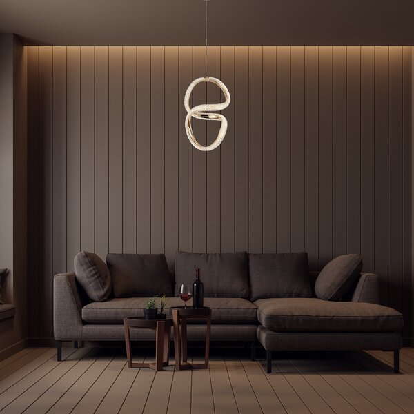 Lampă suspendată LED G077-3CPR Gold