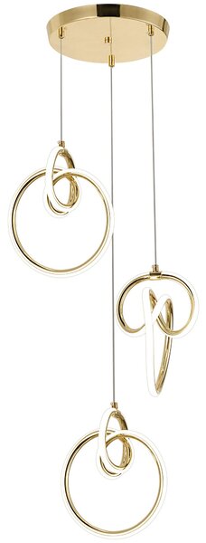 Lampă suspendată LED G072-3CPR Gold