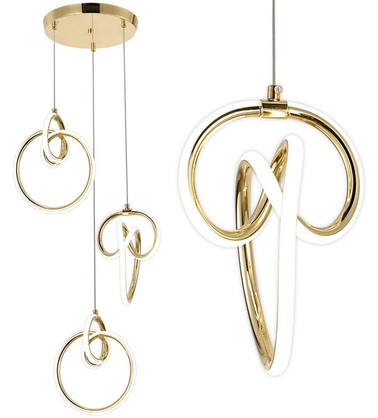 Lampă suspendată LED G072-3CPR Gold