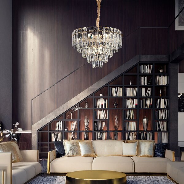Lampă suspendată Cristal G056-CP 50cm GOLD