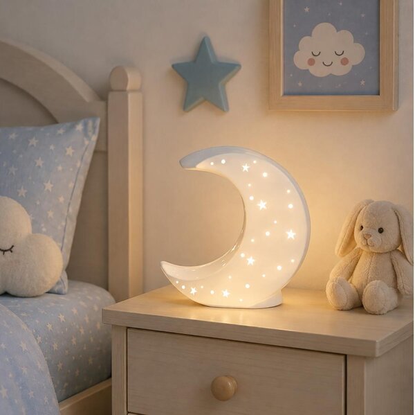 ONLI - Lampă de masă PORCELLANA 1xE14/6W/230V 21 cm lună