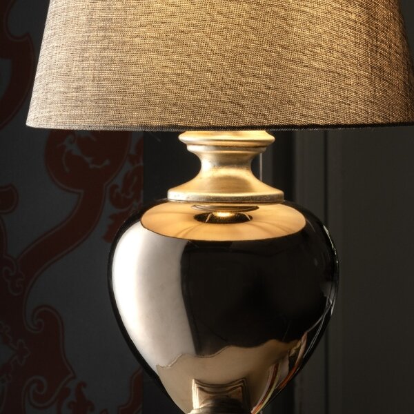 ONLI - Lampă de masă AMADEUS 1xE27/15W/230V gri