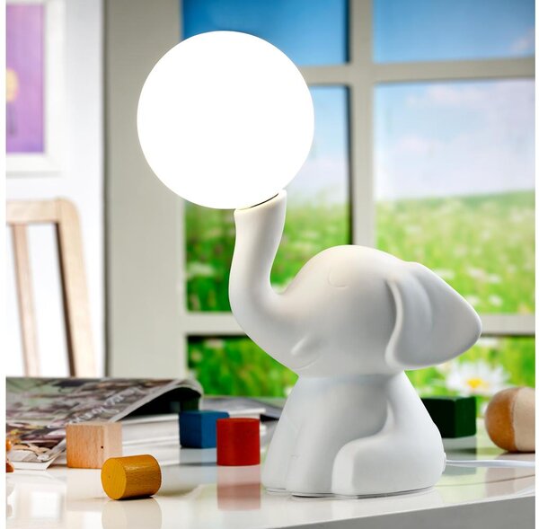ONLI - Lampă de masă PORCELLANA 1xG9/6W/230V 31 cm elefant
