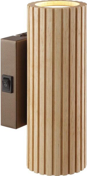 Brilliant - Aplică de perete LAKEWOOD 2xGU10/10W/230V, maro