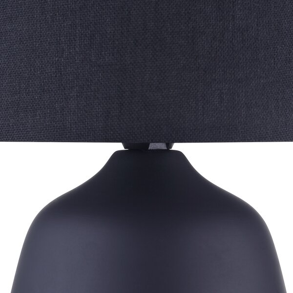 Brilliant - Lampă de masă AUREA 1xE14/20W/230V neagră